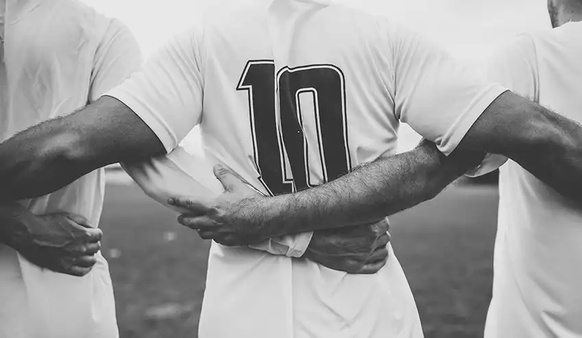 Sports shirt with football number